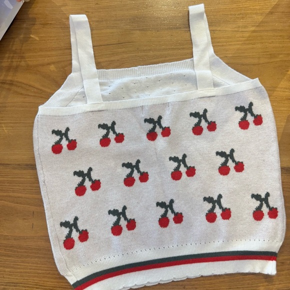 Cherry Knit Sweater Tank Top - Picture 3 of 5